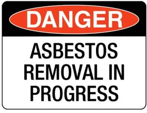 DANGER Asbestos Removal Sign